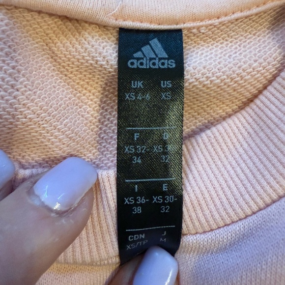 Adidas Tan Crewneck Sweater Soft Knit Casual - Picture 3 of 3